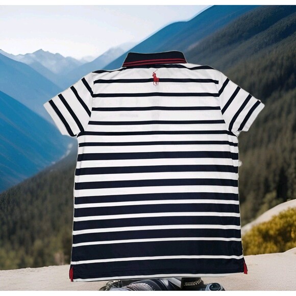 RYDER CUP 2016 HAZELTINE RALPH LAUREN POLO GOLF STRIPED SHIRT Women's Medium - Picture 6 of 8